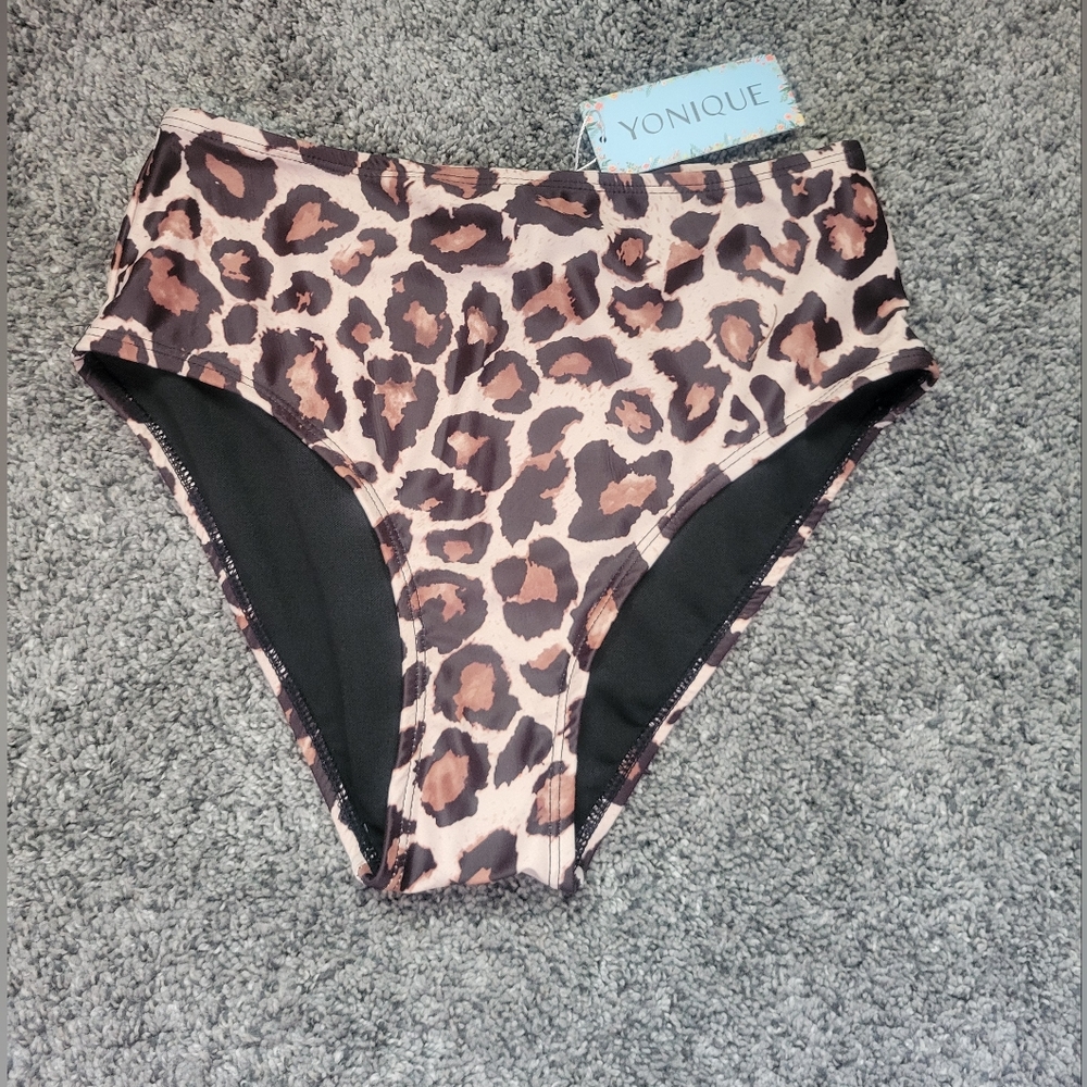 Leopard Print Bikini Bottoms *New* Size Xsmall High Rise